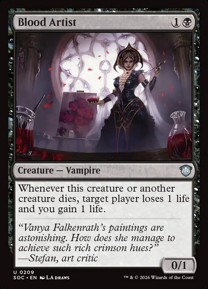 Blood Artist: Secrets of Strixhaven Commander