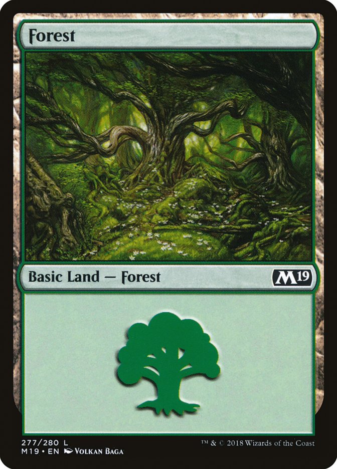 Forest (#277) - (Foil): Core Set 2019