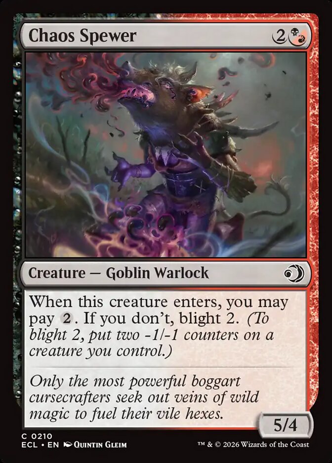 Chaos Spewer - (Foil): Lorwyn Eclipsed