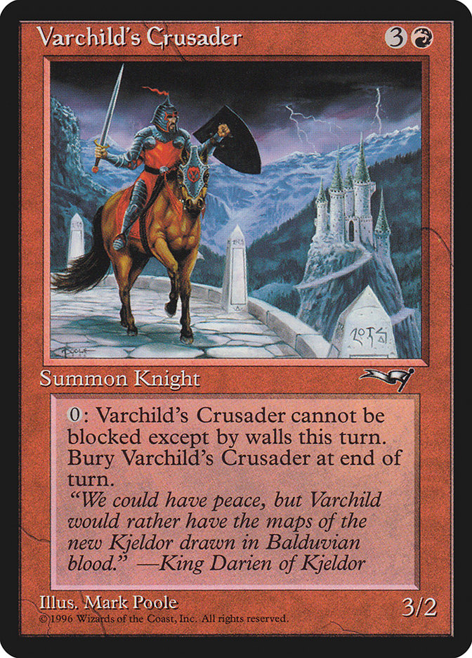 Varchild's Crusader (Brown Horse): Alliances