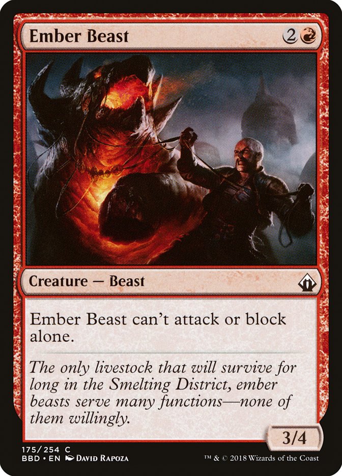Ember Beast - (Foil): Battlebond