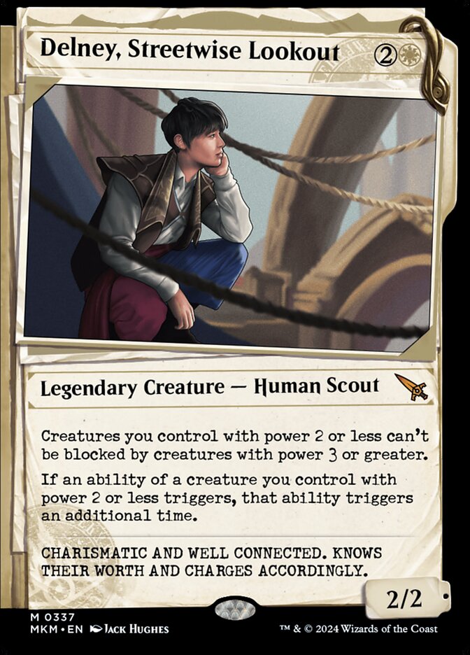 Delney, Streetwise Lookout (Showcase) - (Foil): Murders at Karlov Manor