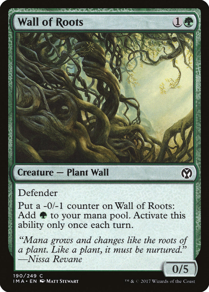 Wall of Roots - (Foil): Iconic Masters