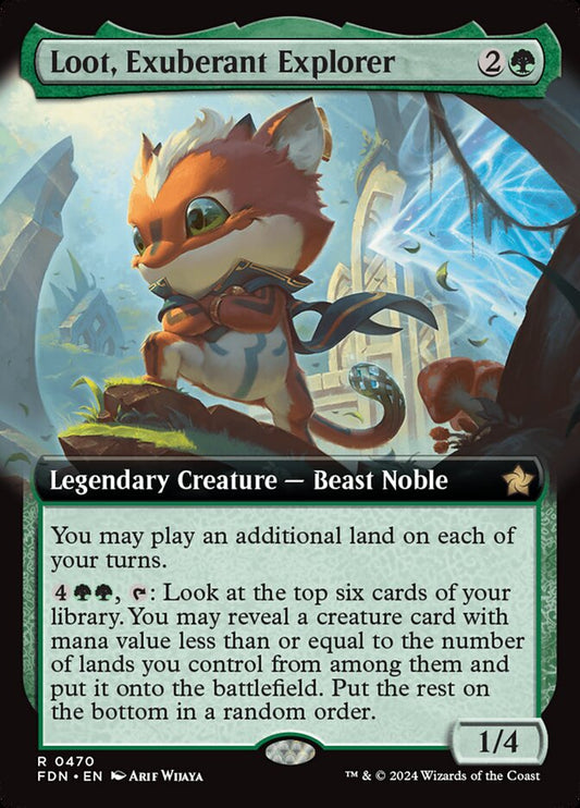 Loot, Exuberant Explorer (Extended Art) - (Foil): Foundations