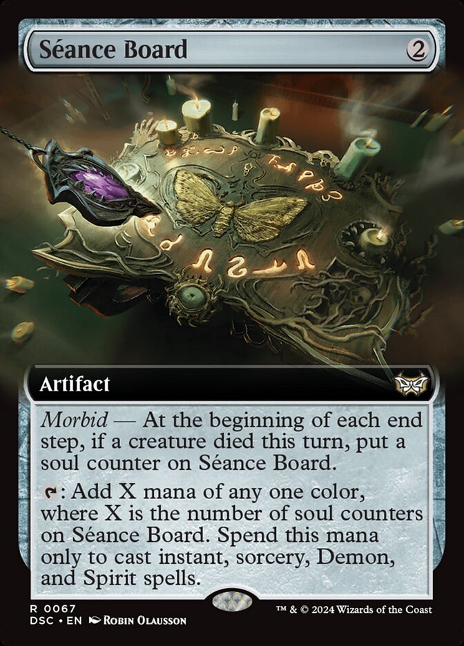Séance Board (Extended Art): Duskmourn: House of Horror Commander