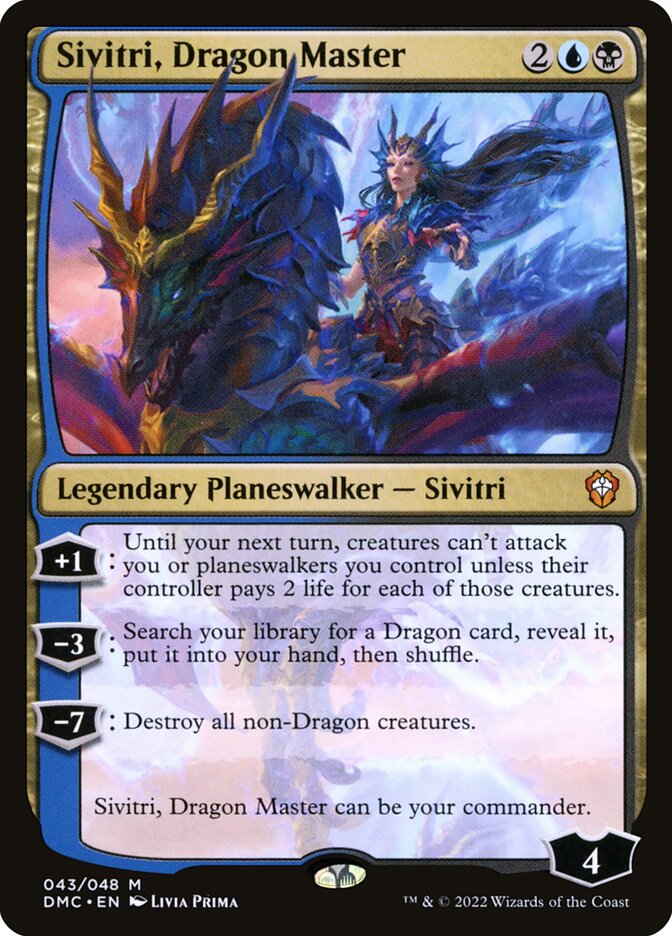 Sivitri, Dragon Master - (Foil): Dominaria United Commander