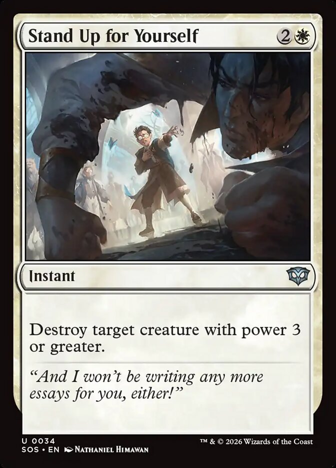 Stand Up for Yourself - (Foil): Secrets of Strixhaven
