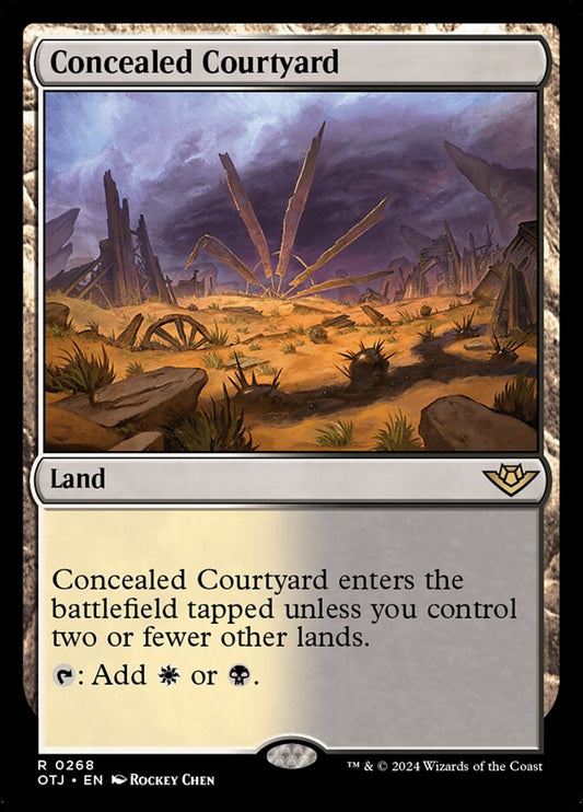 Concealed Courtyard - (Foil): Outlaws of Thunder Junction