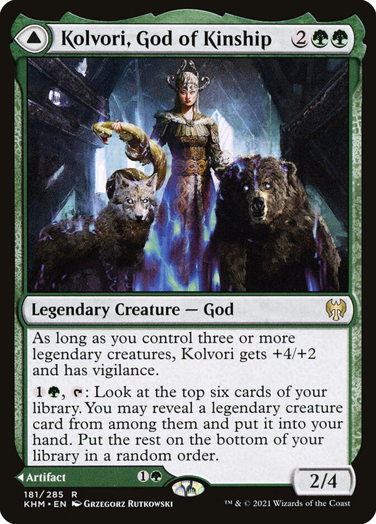 Kolvori, God of Kinship // The Ringhart Crest - (Foil): Kaldheim