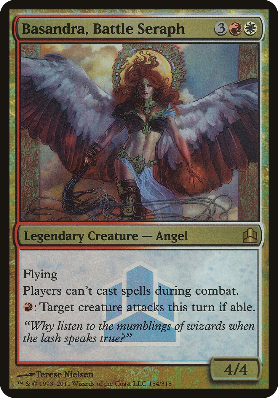 Basandra, Battle Seraph - (Foil): Commander 2011 Launch Party