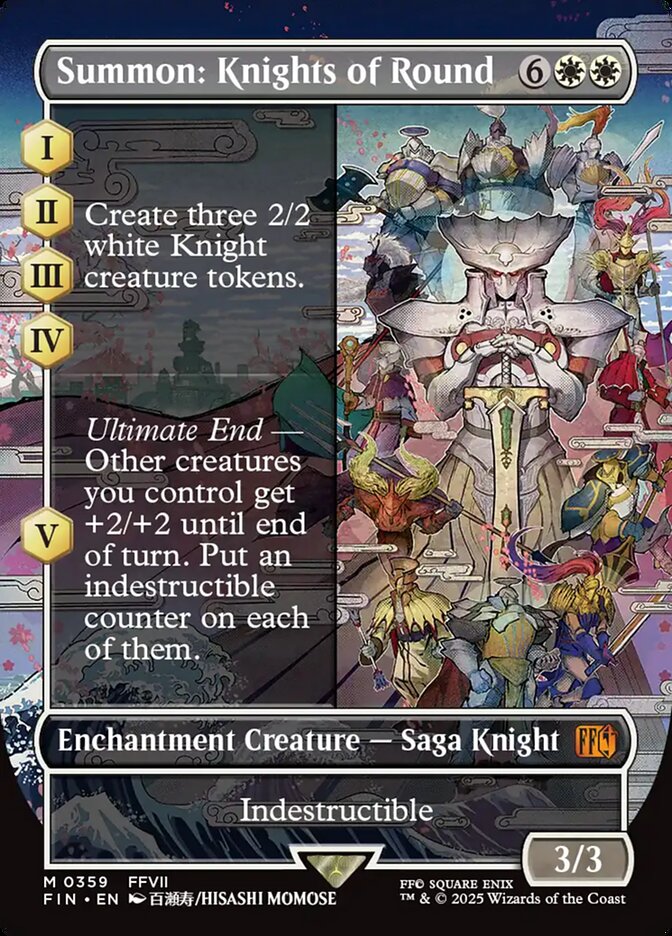 Summon: Knights of Round (Borderless) - (Foil): Final Fantasy
