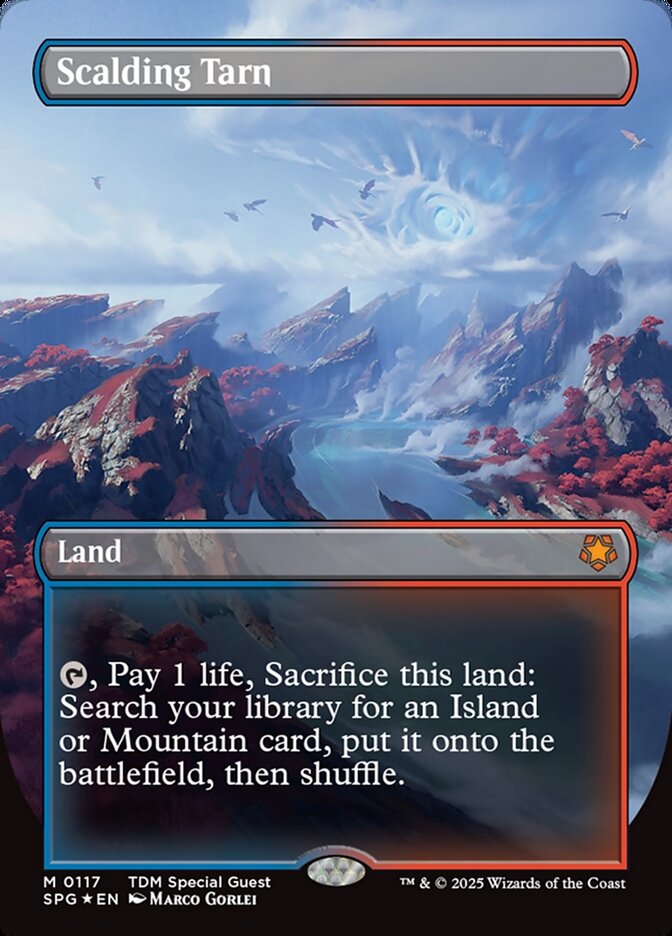 Scalding Tarn (Borderless) (Dragonscale Foil) - (Foil): Special Guests