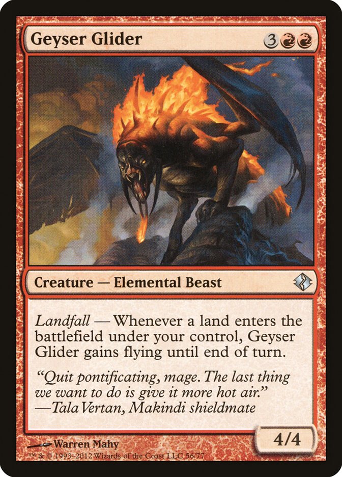 Geyser Glider: Duel Decks: Venser vs. Koth