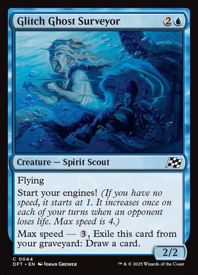 Glitch Ghost Surveyor - (Foil): Aetherdrift