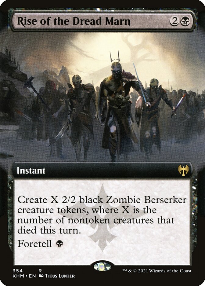Rise of the Dread Marn (Extended Art) - (Foil): Kaldheim