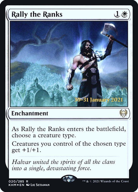 Rally the Ranks - (Foil): Kaldheim Promos