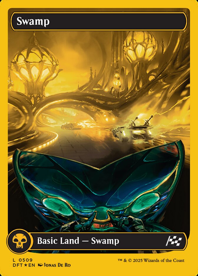 Swamp (#509) (Full Art) (First Place Foil) - (Foil): Aetherdrift