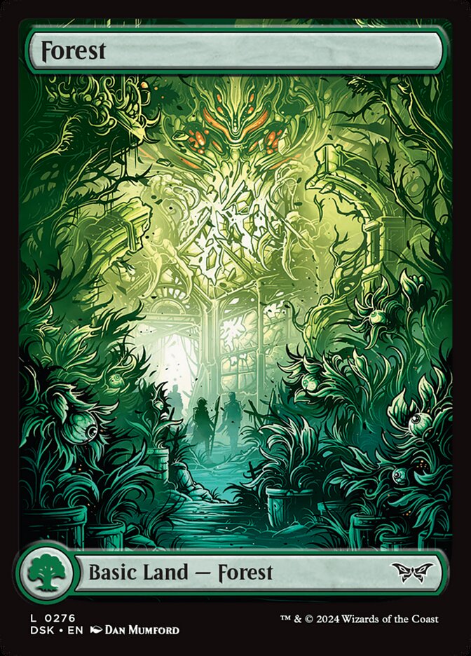 Forest (#276) (Full Art) - (Foil): Duskmourn: House of Horror