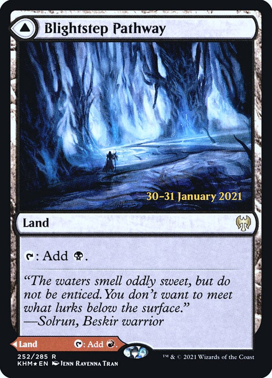 Blightstep Pathway // Searstep Pathway (Prerelease) (Kaldheim) - (Foil): Kaldheim Promos