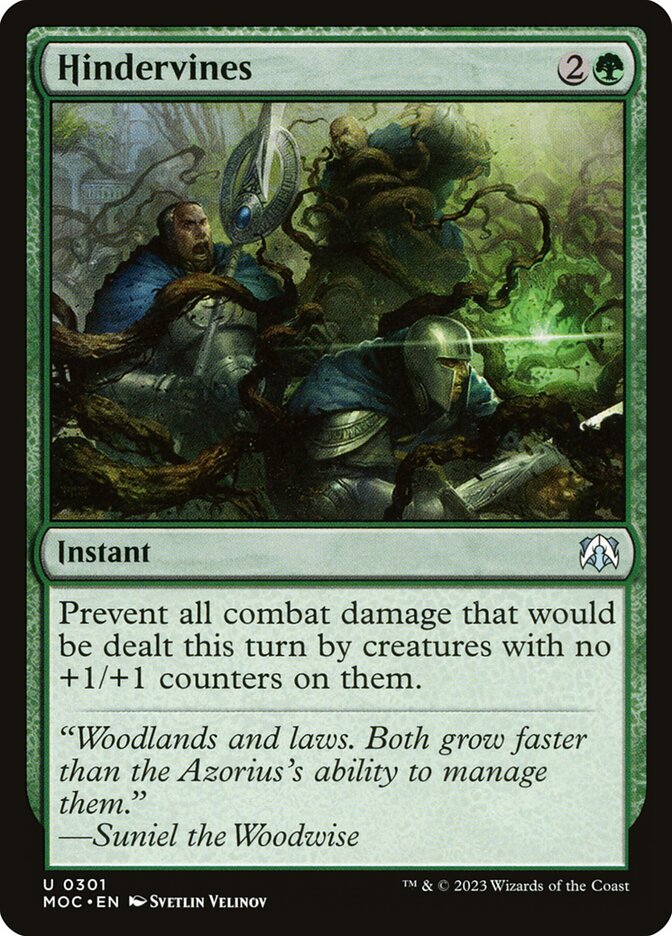 Hindervines: March of the Machine Commander