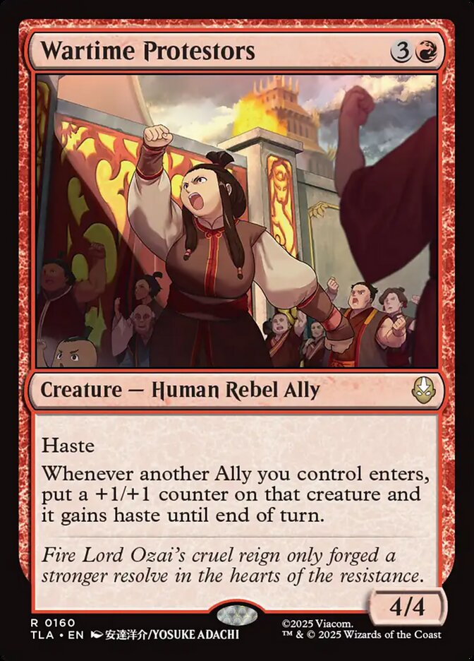 Wartime Protestors - (Foil): Avatar: The Last Airbender
