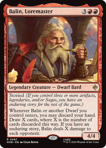 Balin, Loremaster: The Hobbit