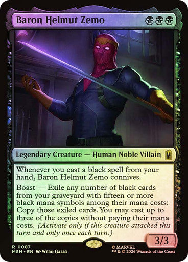 Baron Helmut Zemo - (Foil): Marvel Super Heroes