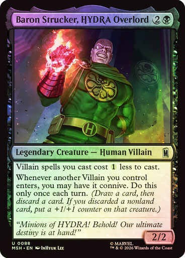 Baron Strucker, HYDRA Overlord - (Foil): Marvel Super Heroes