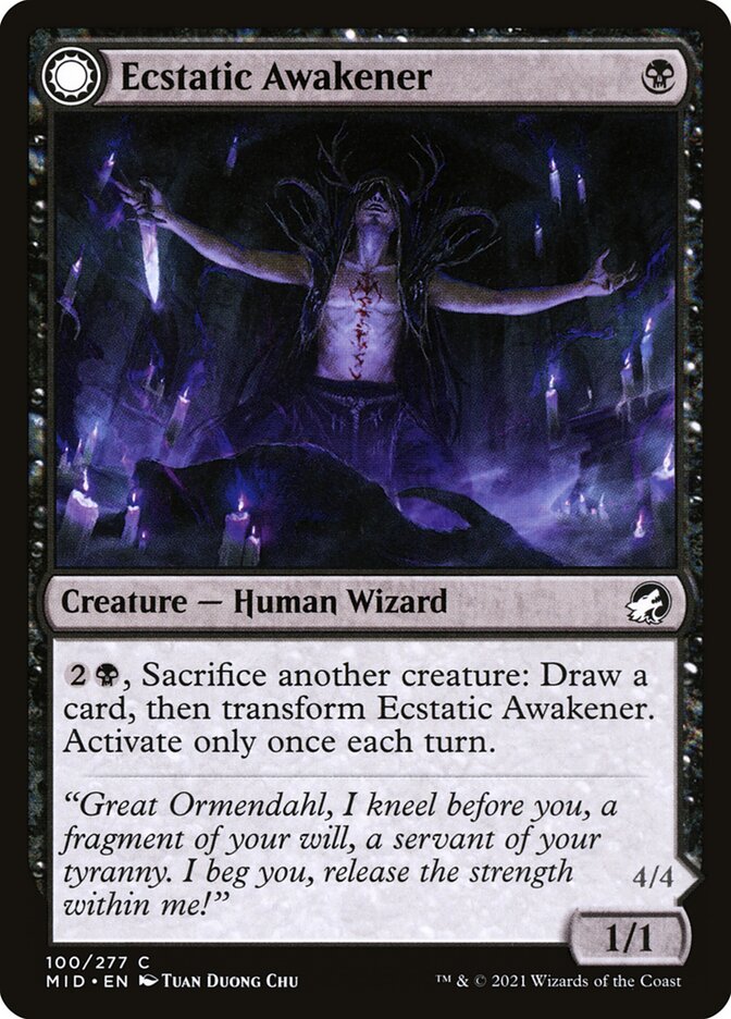 Ecstatic Awakener // Awoken Demon: Innistrad: Midnight Hunt