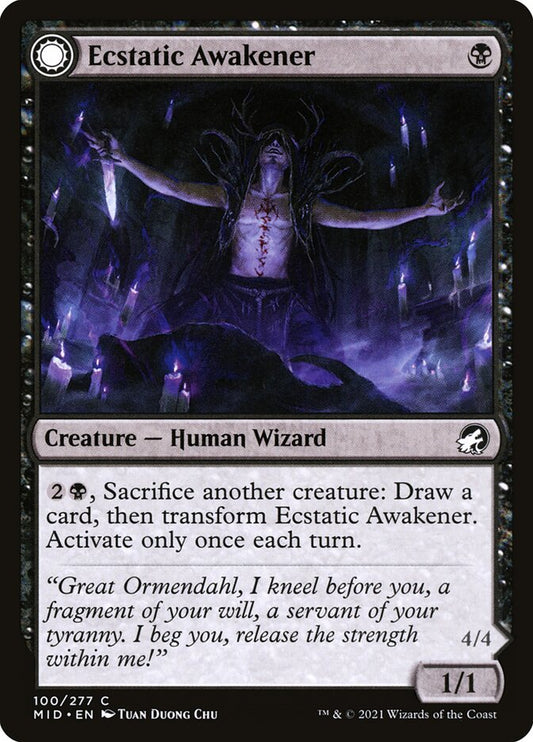 Ecstatic Awakener // Awoken Demon: Innistrad: Midnight Hunt