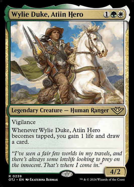 Wylie Duke, Atiin Hero - (Foil): Outlaws of Thunder Junction