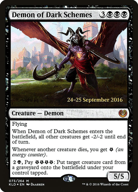 Demon of Dark Schemes - (Foil): Kaladesh Promos
