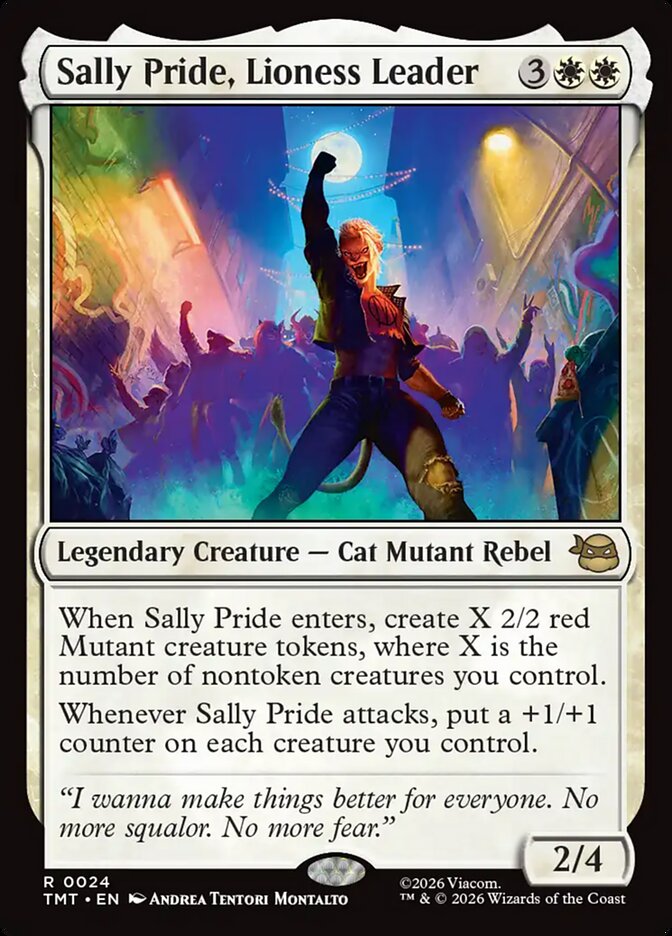 Sally Pride, Lioness Leader - (Foil): Teenage Mutant Ninja Turtles