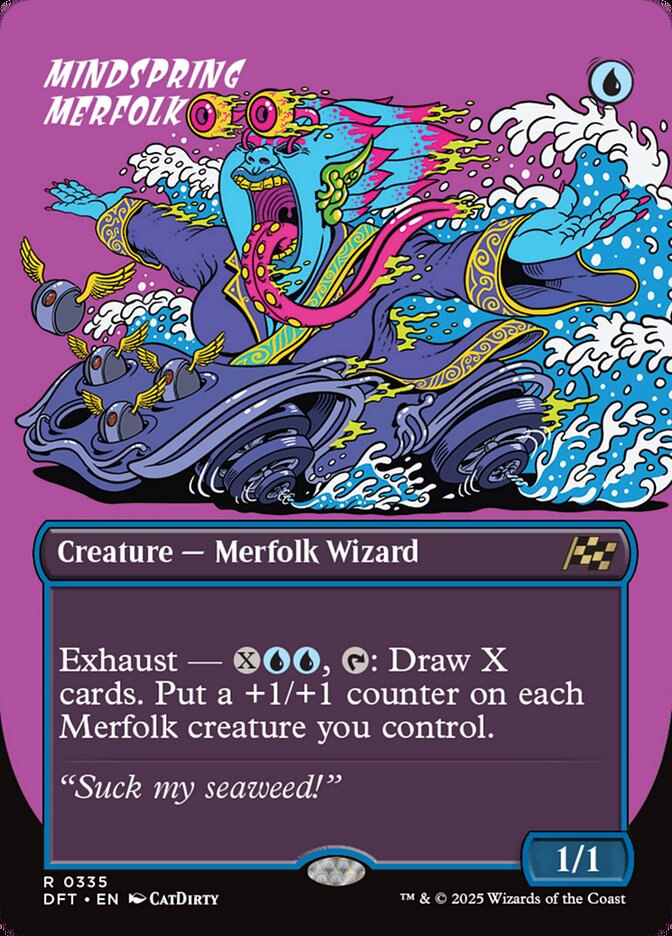 Mindspring Merfolk (Borderless): Aetherdrift