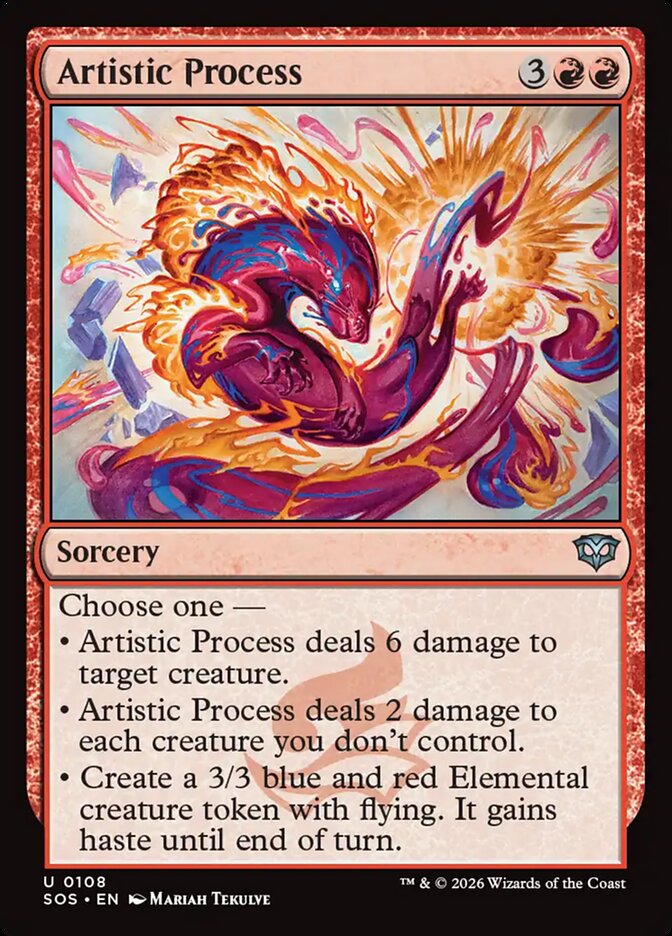 Artistic Process - (Foil): Secrets of Strixhaven
