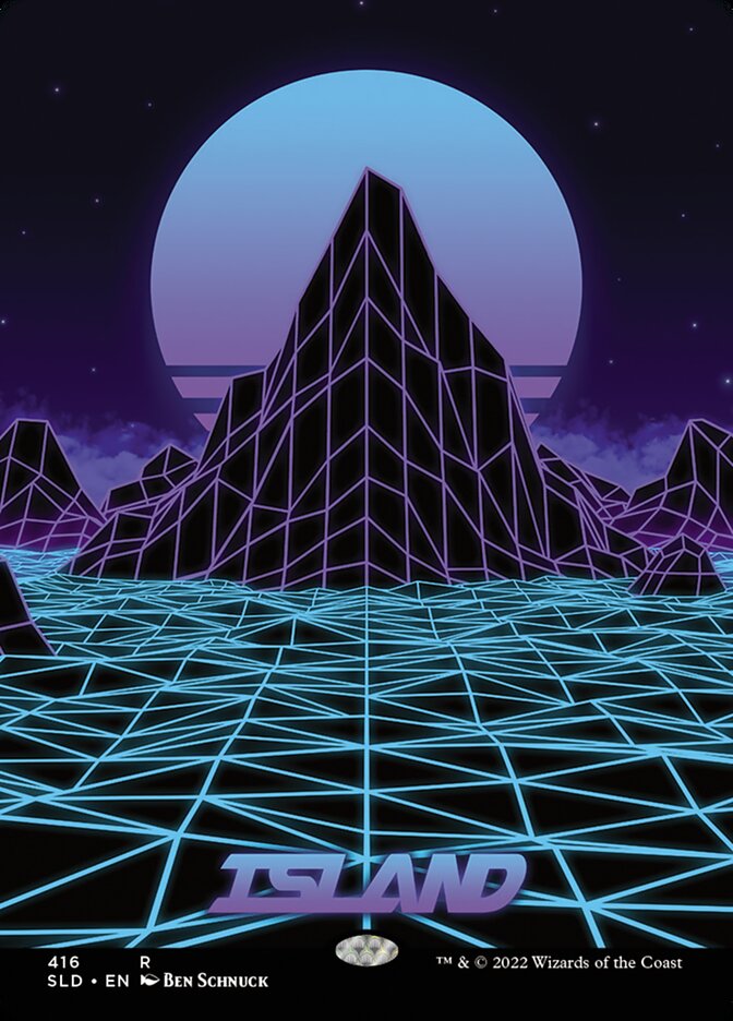 Island (Secret Lair) (#416) (Full Art) - (Foil): Secret Lair Drop