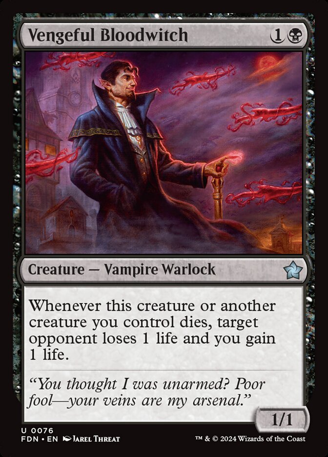 Vengeful Bloodwitch - (Foil): Foundations