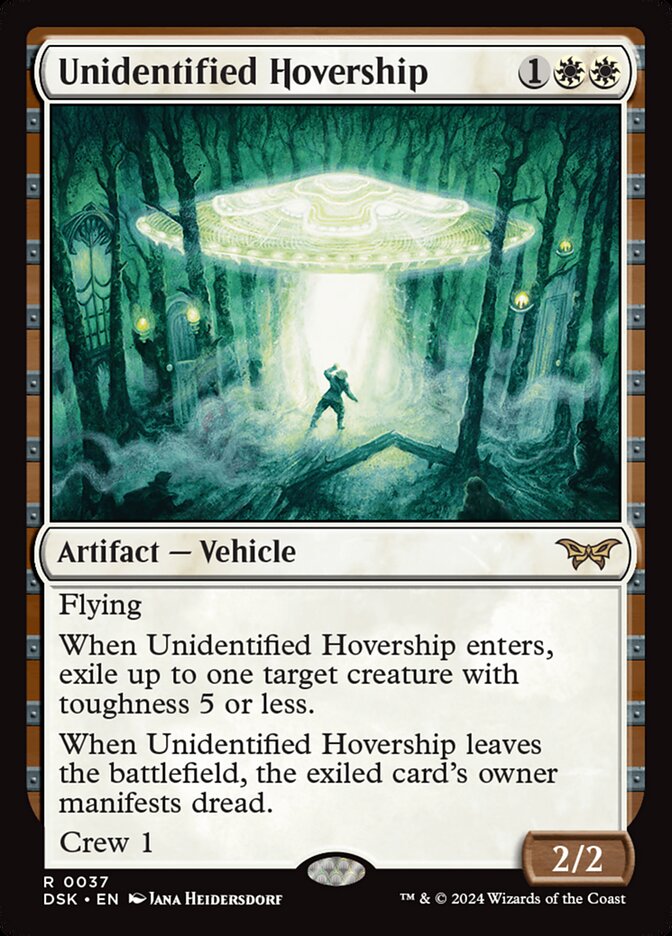 Unidentified Hovership - (Foil): Duskmourn: House of Horror