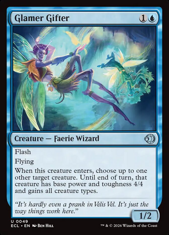 Glamer Gifter - (Foil): Lorwyn Eclipsed