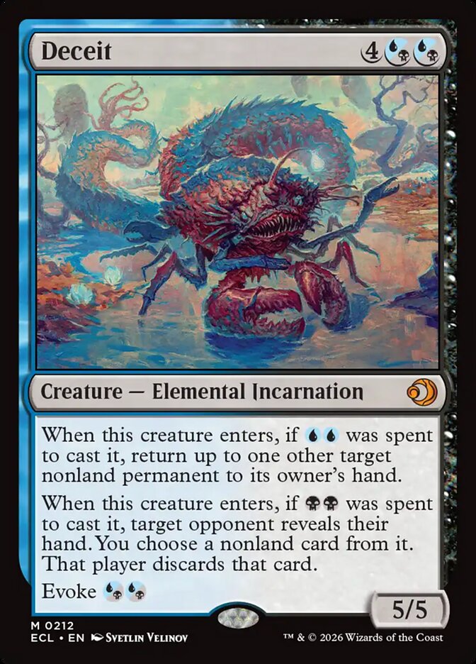 Deceit - (Foil): Lorwyn Eclipsed
