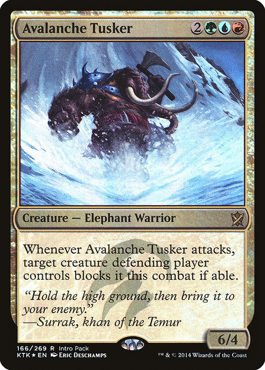 Avalanche Tusker (Intro Pack) - (Foil): Khans of Tarkir Promos