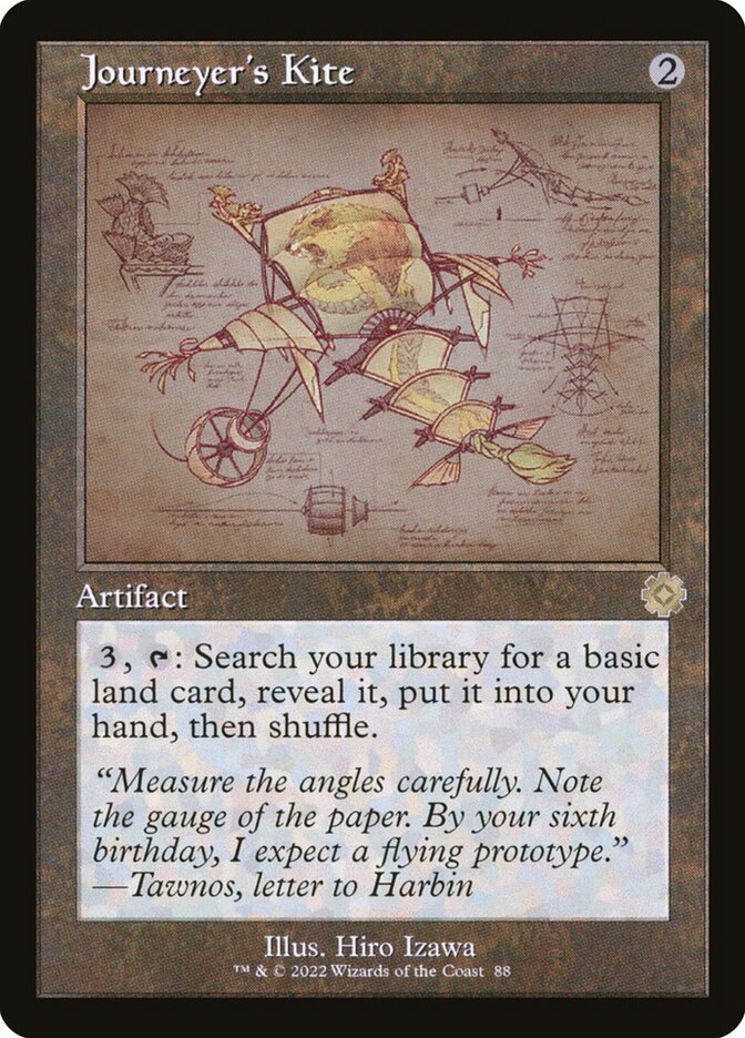 Journeyer's Kite (#088) (Retro Frame) - (Foil): The Brothers' War Retro Artifacts