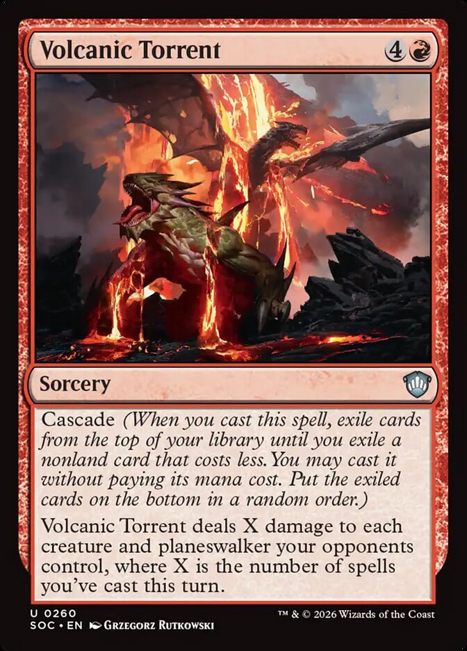Volcanic Torrent: Secrets of Strixhaven Commander