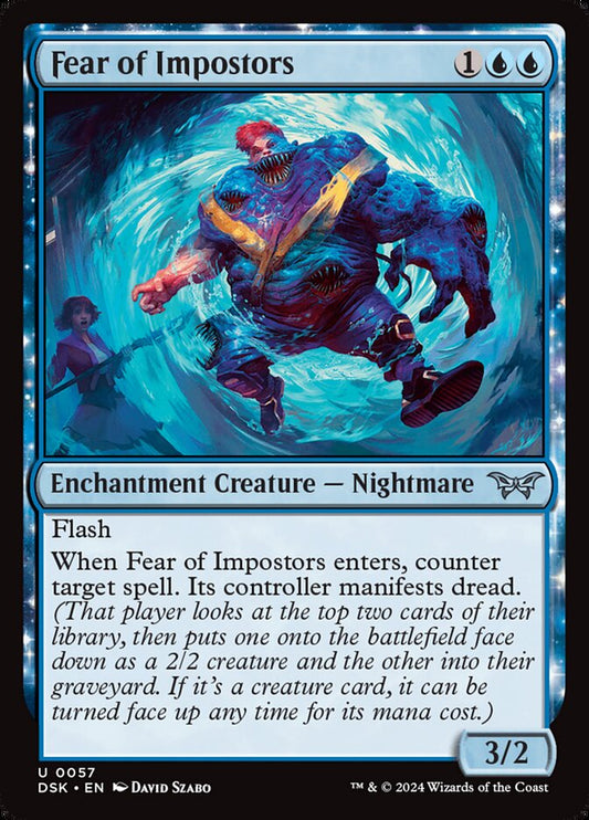 Fear of Impostors - (Foil): Duskmourn: House of Horror