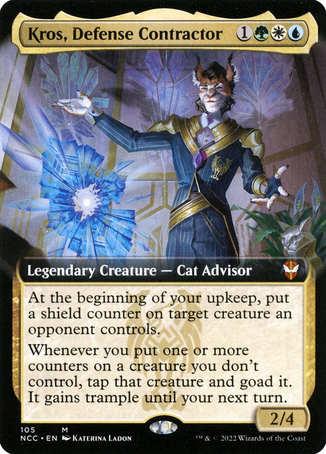 Kros, Defense Contractor (Extended Art) - (Foil): New Capenna Commander