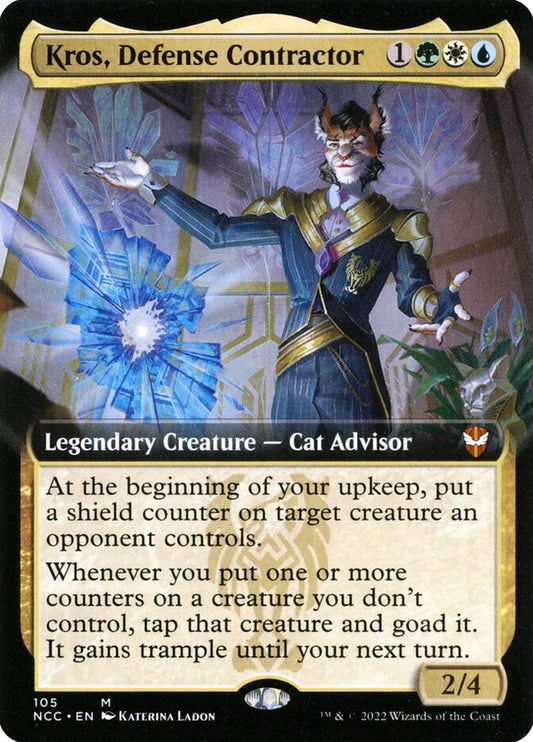 Kros, Defense Contractor (Extended Art) - (Foil): New Capenna Commander