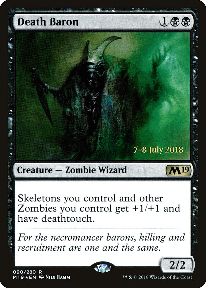 Death Baron - (Foil): Core Set 2019 Promos