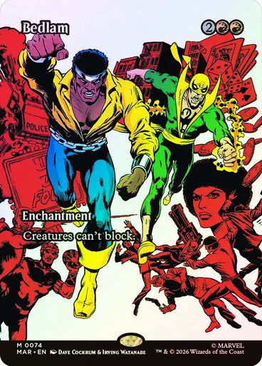 Bedlam (Borderless) (#074) - (Foil): Marvel Universe
