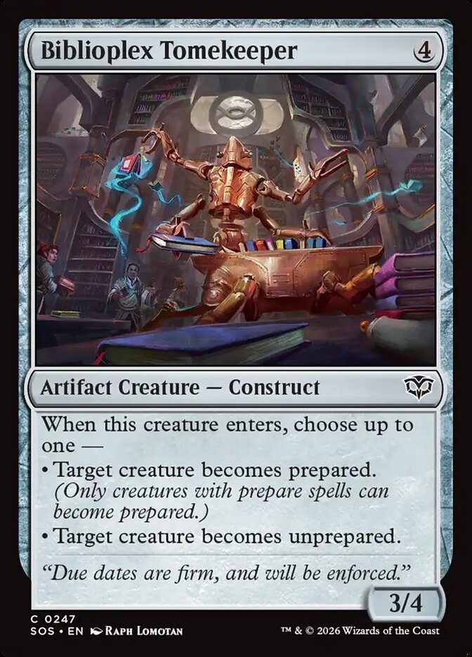 Biblioplex Tomekeeper - (Foil): Secrets of Strixhaven