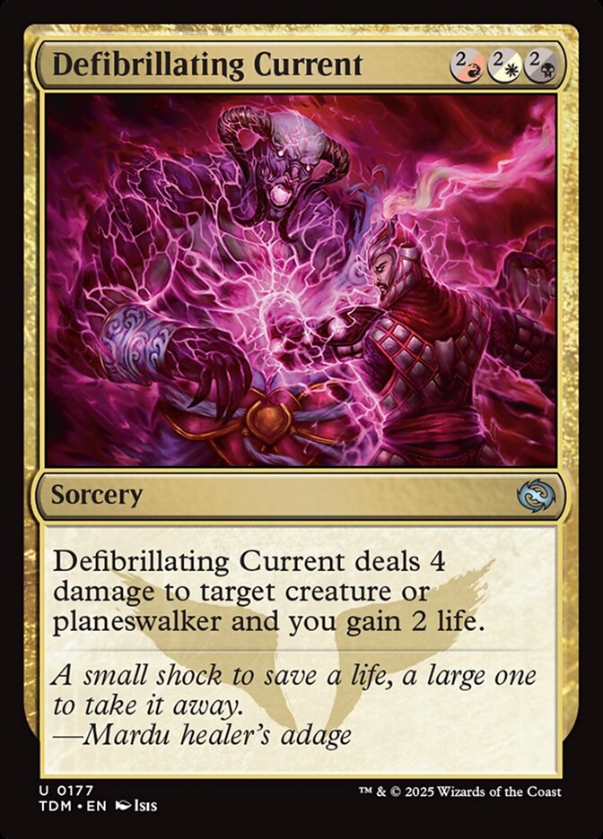 Defibrillating Current - (Foil): Tarkir: Dragonstorm